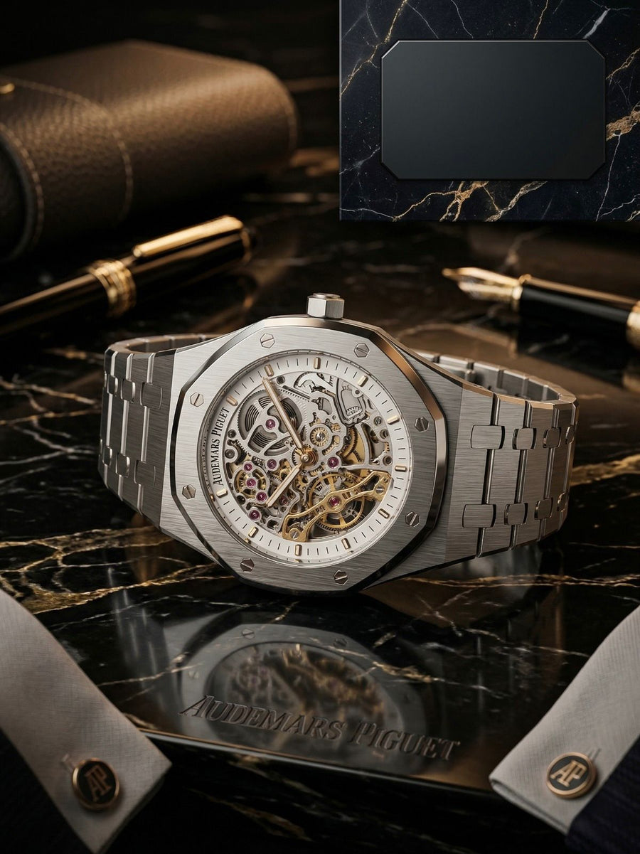 Luxury Octagon Watch – Royal Oak Style Black Edition